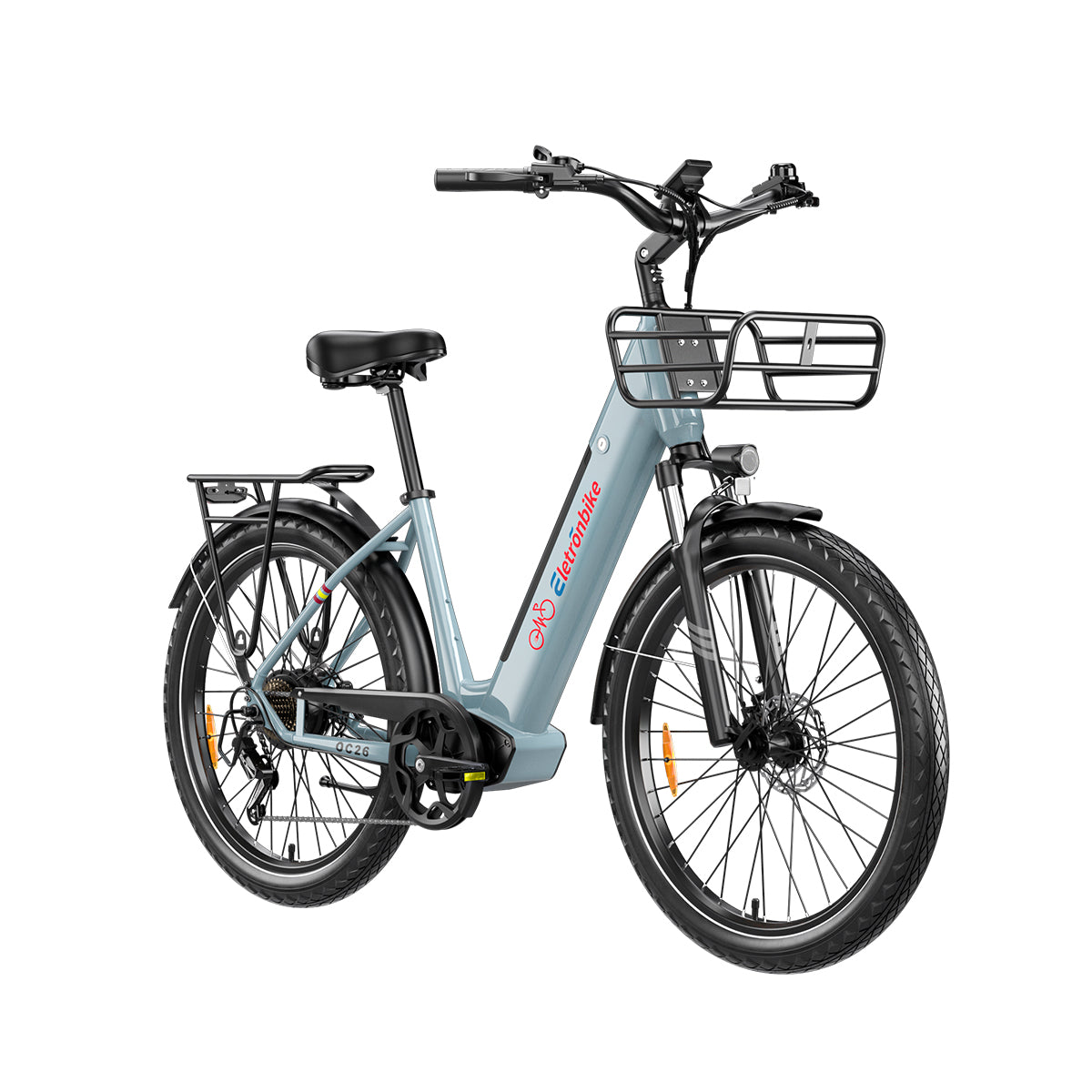 Commuting With Bike - ELETRONBIKE OC26 Arka Göbek Motorlu Alüminyum