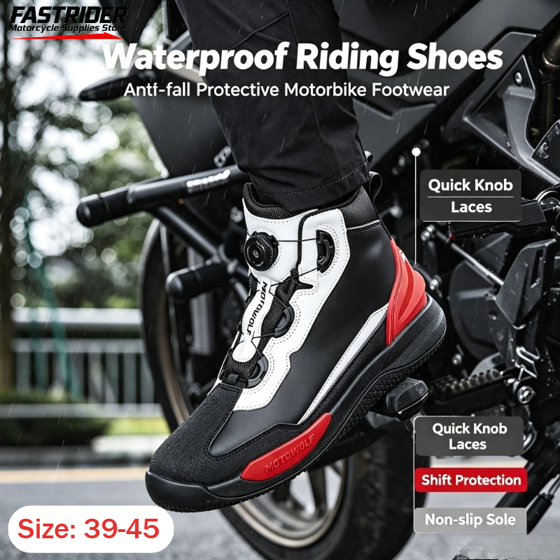 Waterproof Cycling Commute - Erkek Bisiklet Ayakkabıları Su Geçirmez Deri