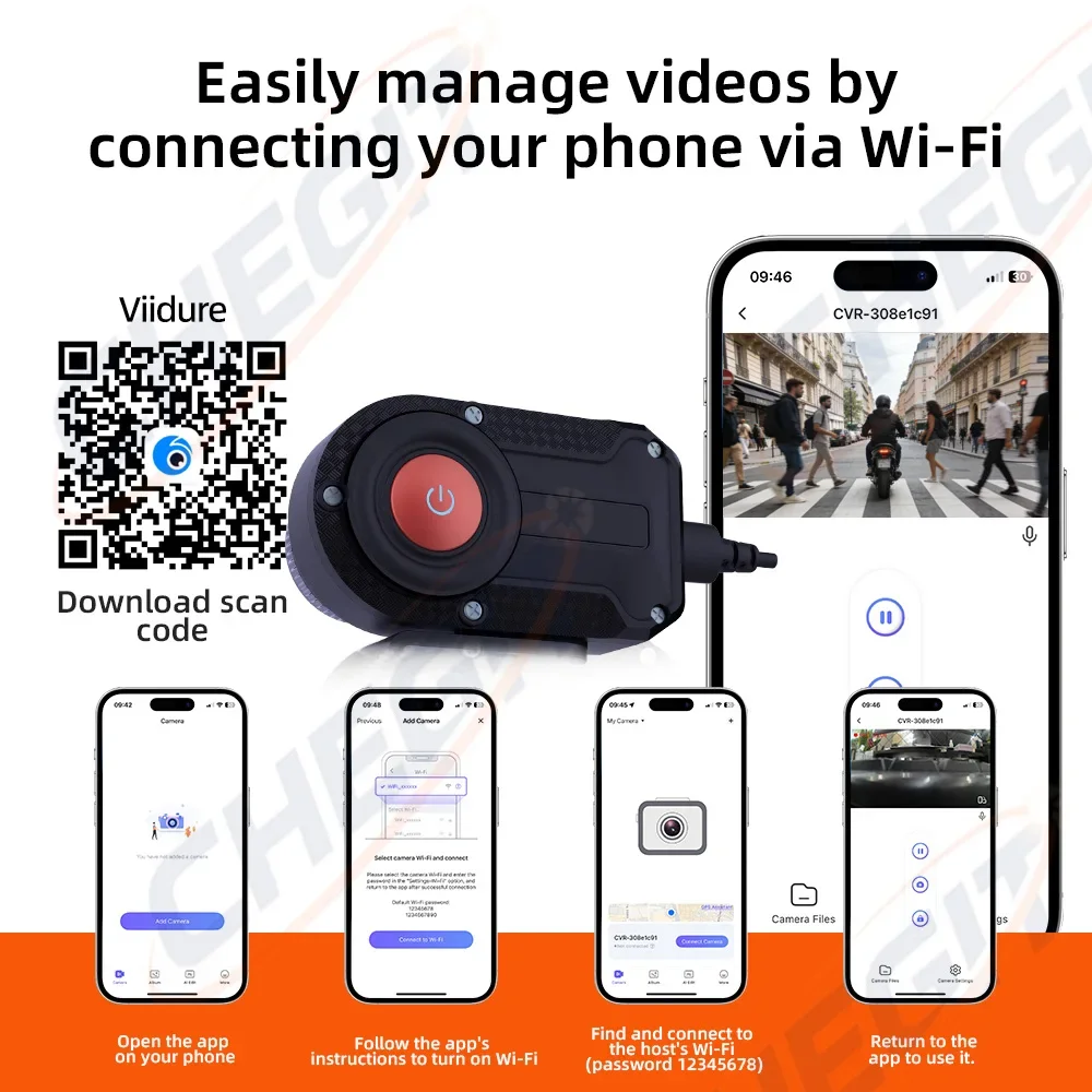 Motosiklet DVR 2K HD WiFi Su G - Cycling Loop incelemesi ve fiyatı