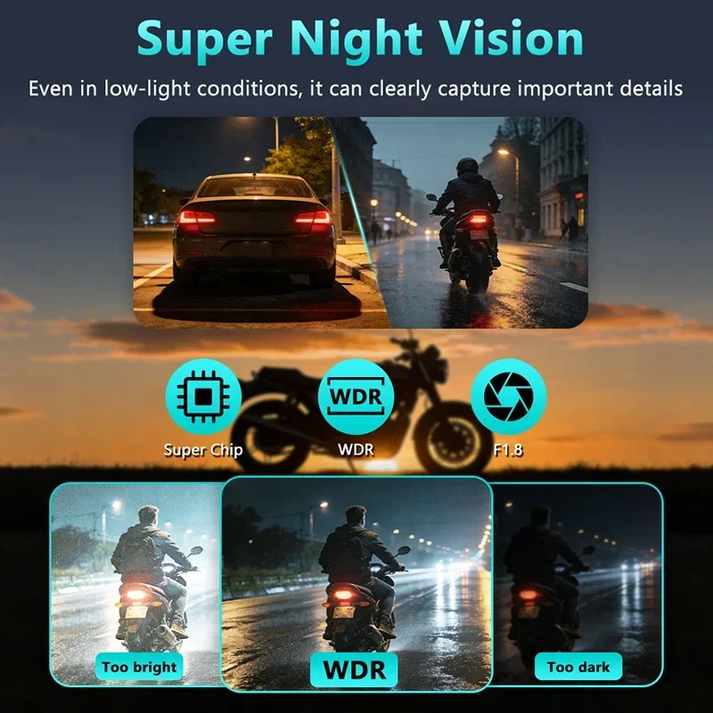 2K HD Motosiklet DVR Su Geçirm - Cycling Loop incelemesi ve fiyatı