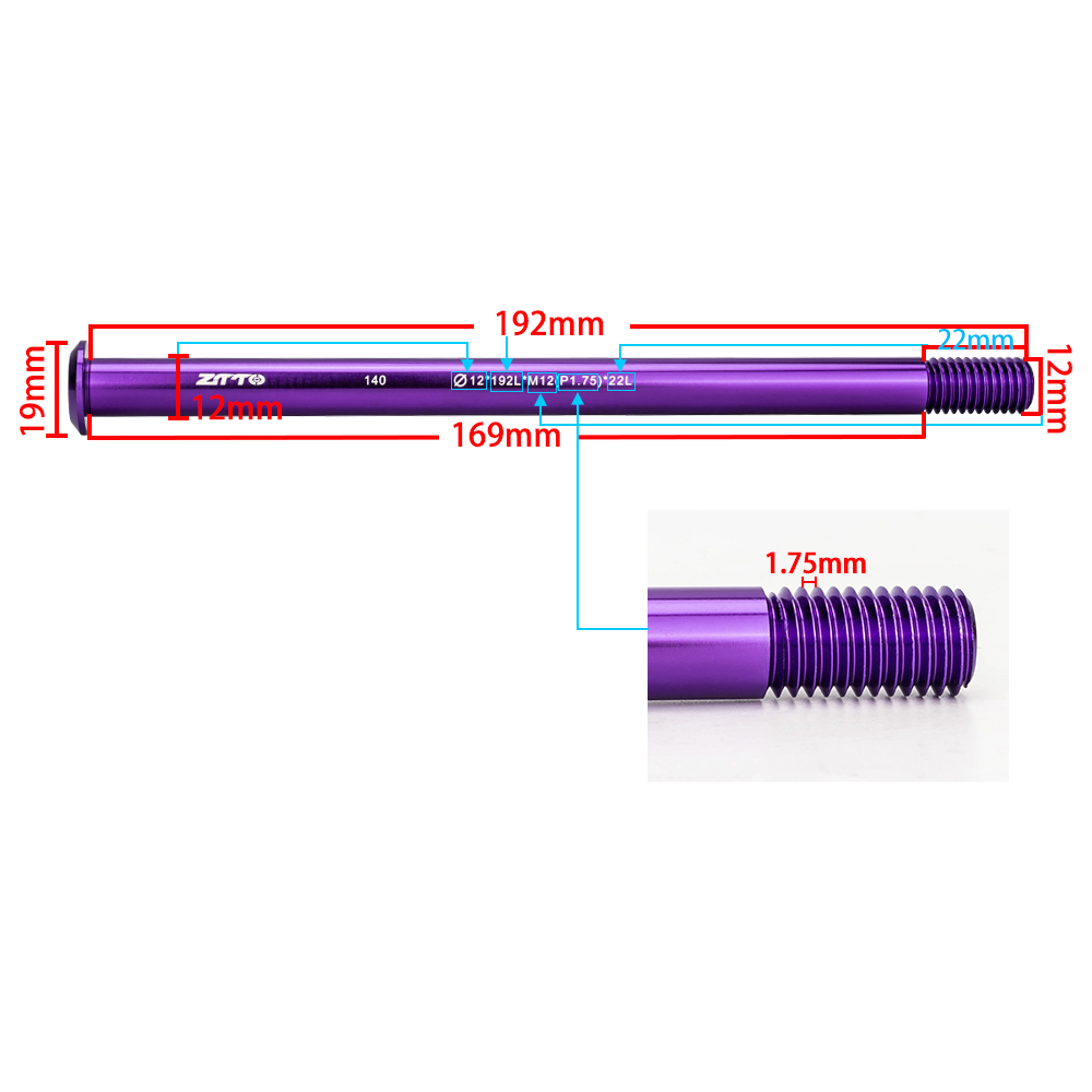 ZTTO M12xP1.0/1.5/1.75 MTB Yol - Dynamo Hub Front incelemesi ve fiyatı